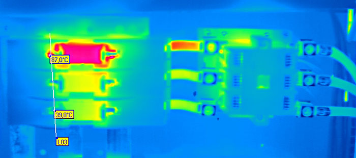 Beispiel für den Einsatz der Thermografie im Bereich elektrischer Anlagen