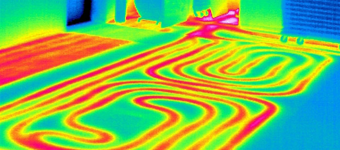 Beispiel für den Einsatz der Thermografie bei der Ortung von Rohr-Leckagen