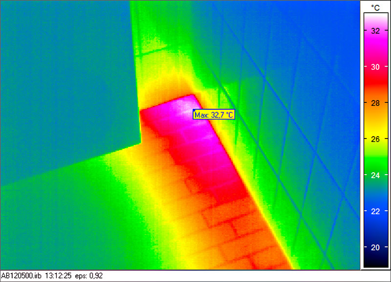 Leckagen an Warmwasserleitungen thermografisch orten